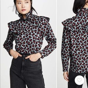 MSGM leopard blouse
